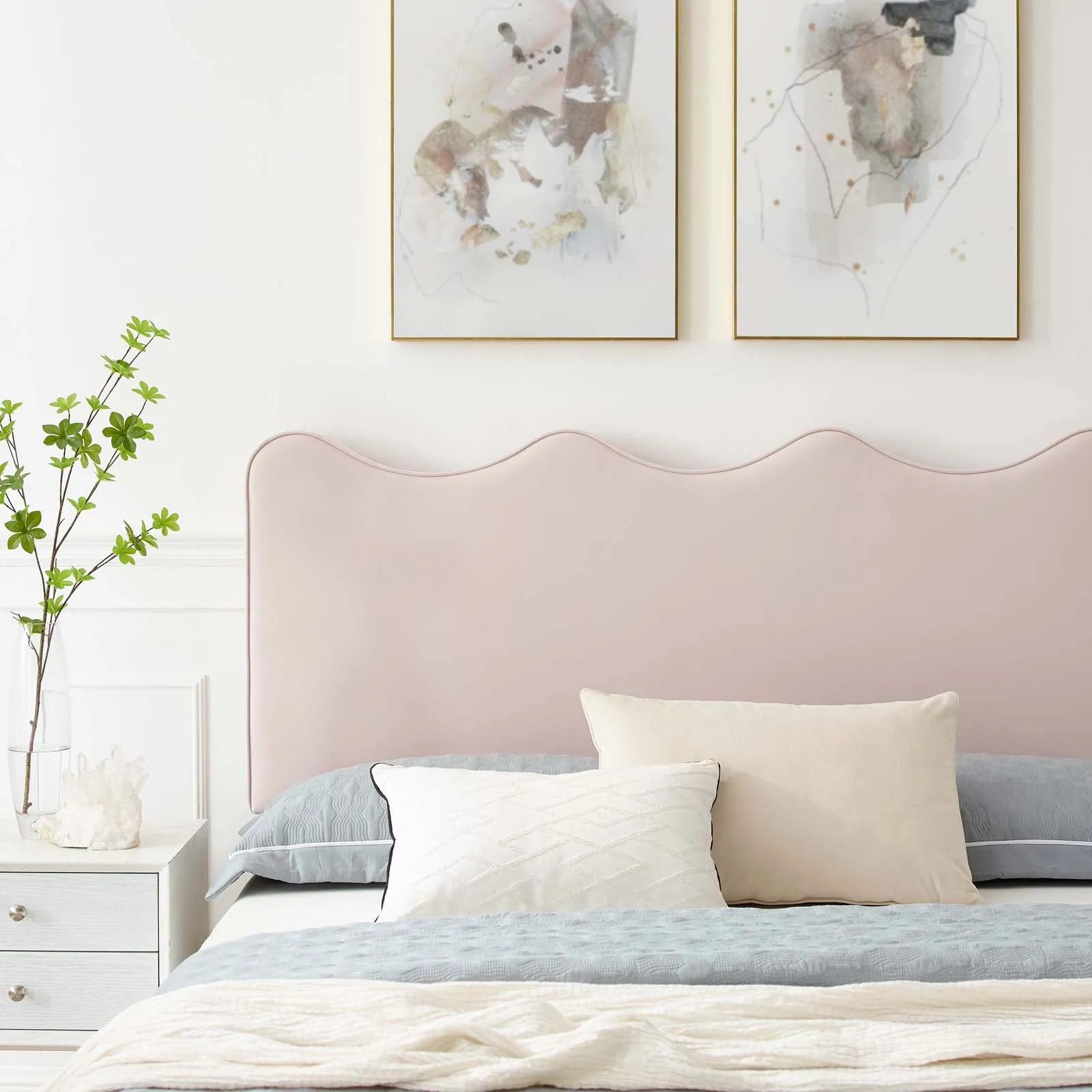Current Performance Velvet Queen Platform Bed By Modway - MOD-6734