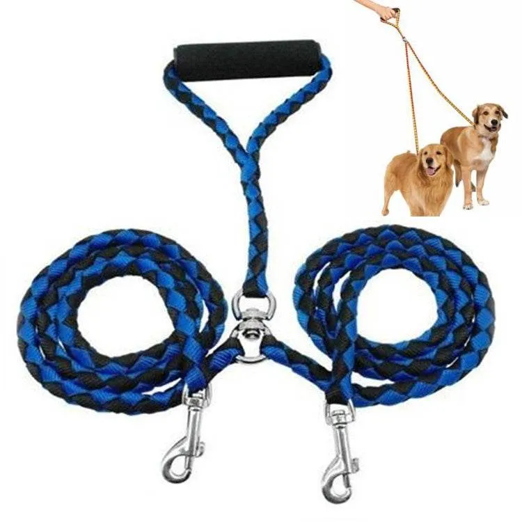 Dual Dog Leash with Tangle-Free Design for Easy Walking