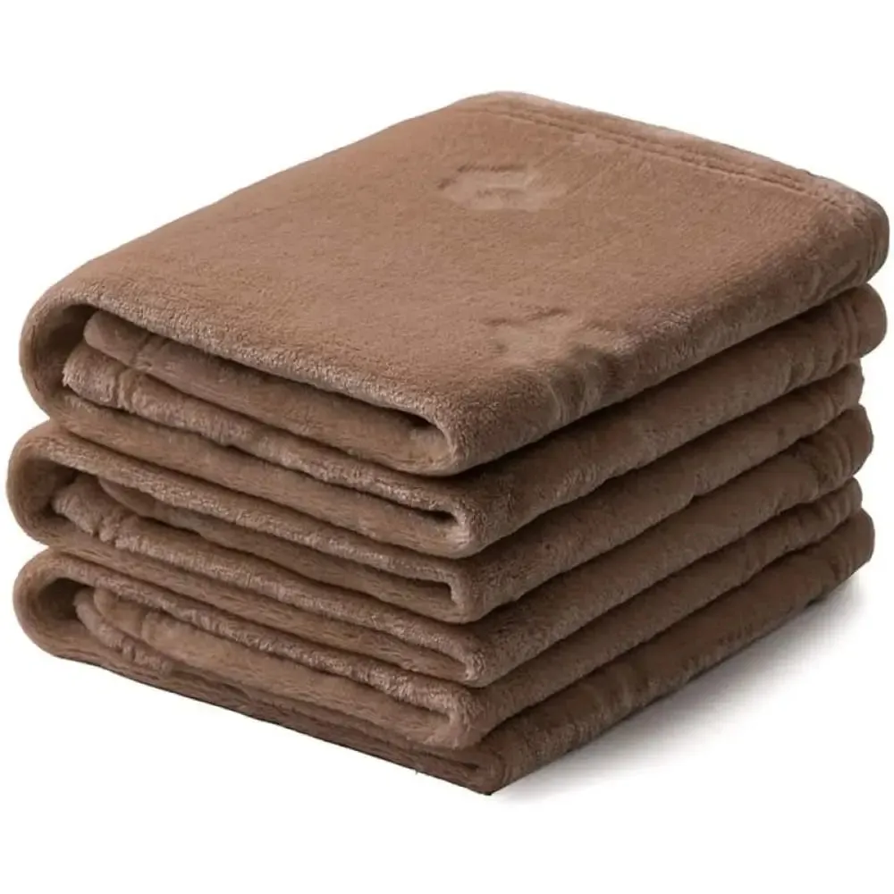 Eco-friendly Soft Fluffy Fleece Cozy Dog Blanket with Cute 3d Paw Design