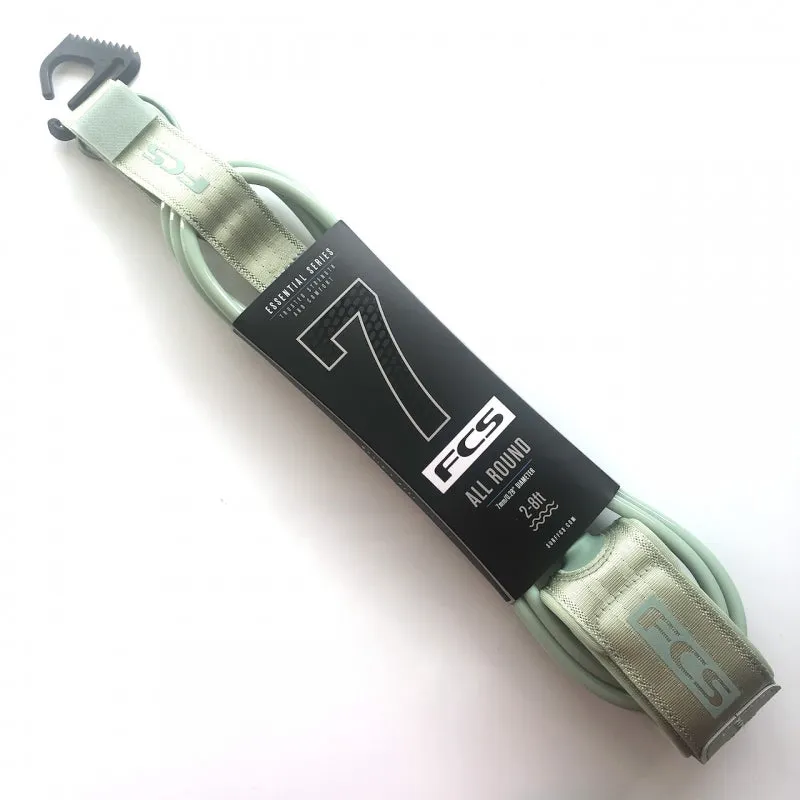 FCS All Round Essential 7ft Surfboard Leash - Eco Green