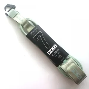 FCS All Round Essential 7ft Surfboard Leash - Eco Green