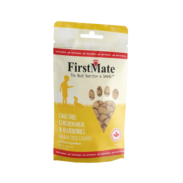 FirstMate Chicken With Blueberry Mini Trainers Dog Treats
