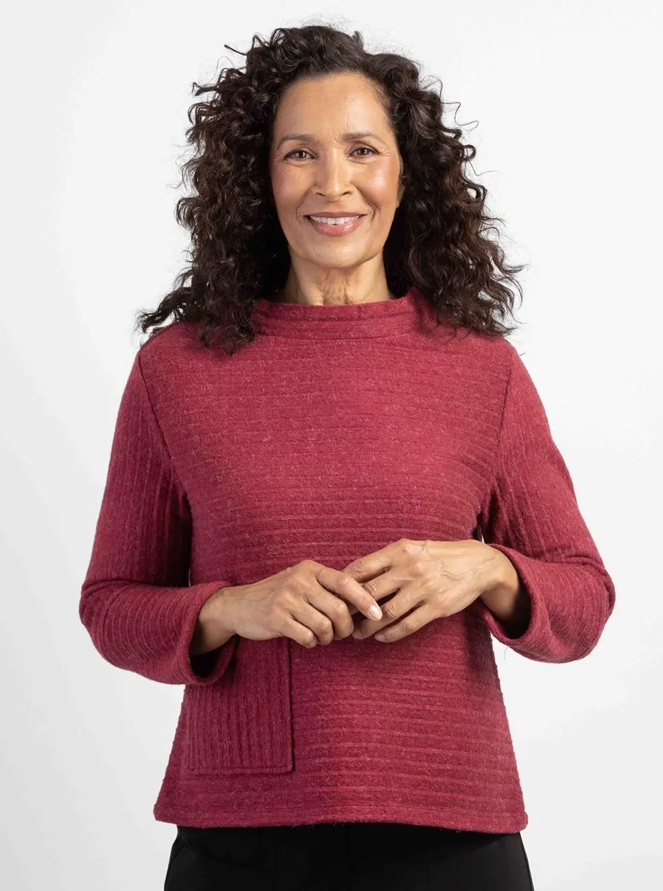 FLEECE PULLOVER [CRANBERRY-52329]