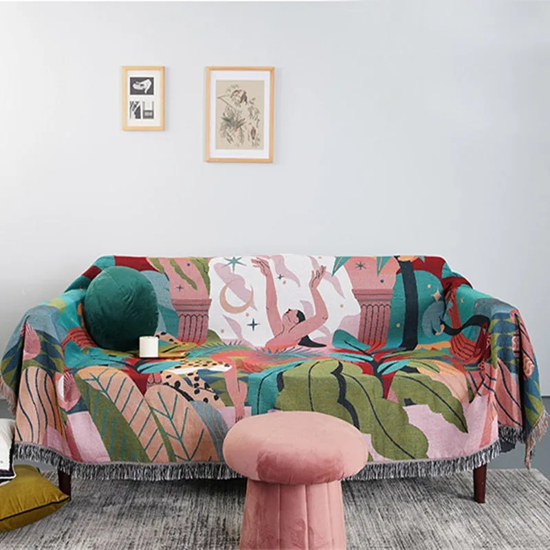 Forest Dancer Multifunction 2 Sides Sofa Bed Blankets