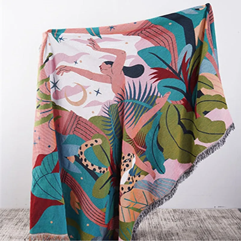 Forest Dancer Multifunction 2 Sides Sofa Bed Blankets