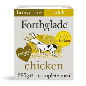 Forthglade Adult Chicken With Brown Rice & Vegetables Natural Wet Dog Food 395g