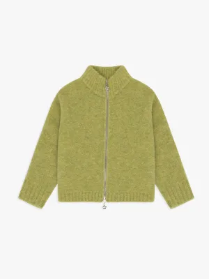 Gemma Zip Up - Green Marble