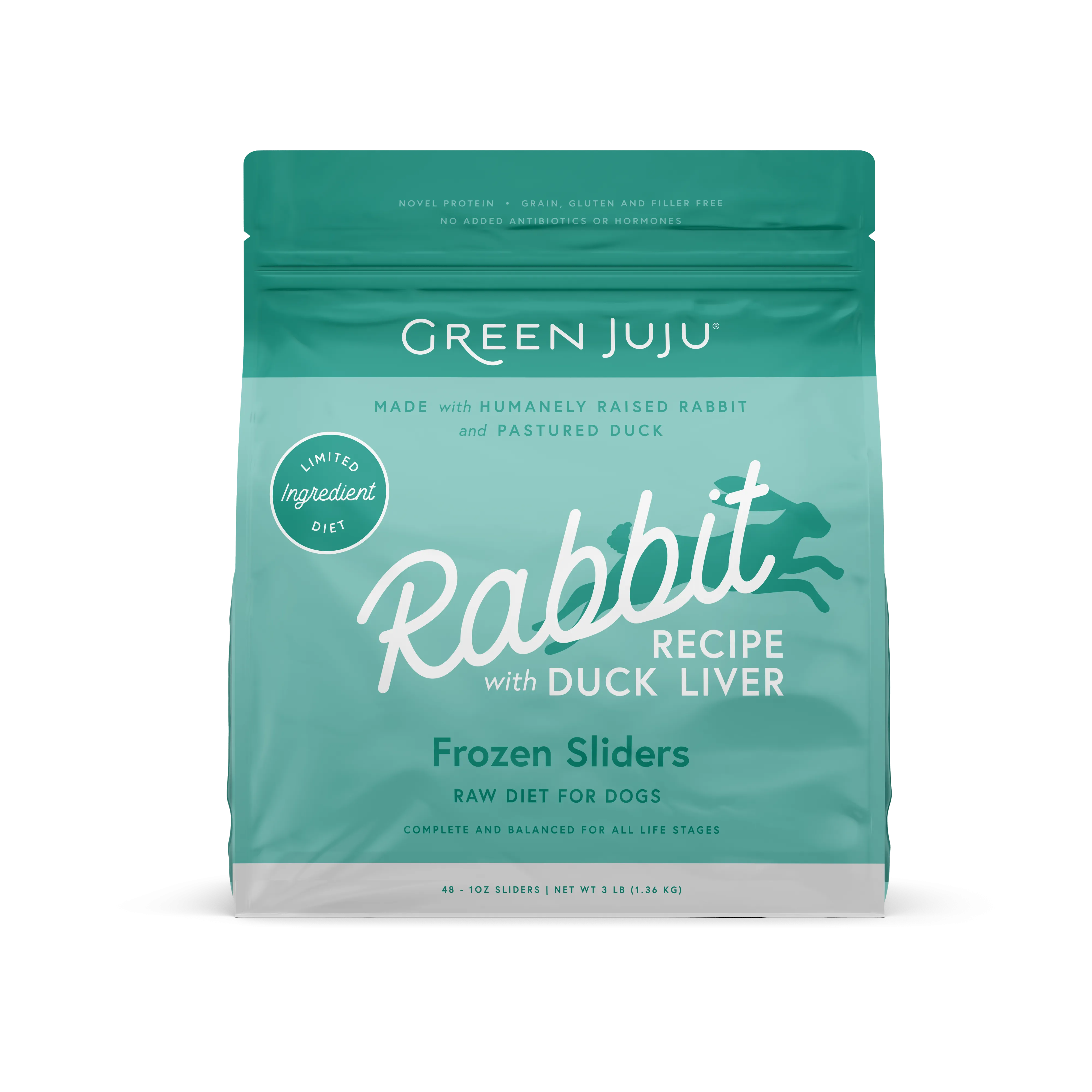 Green Juju - Frozen Raw - Rabbit with Duck Liver