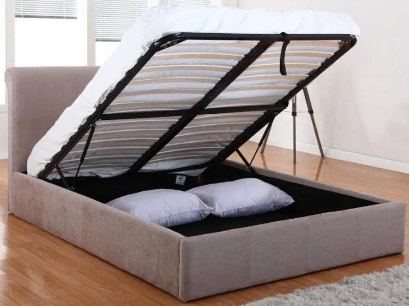 Heartlands Furniture Carrie Mink Ottoman Bed
