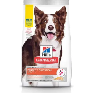 Hill's Science Diet Adult 1-6 Perfect Digestion Salmon Whole Oats Brown Rice Dog Food 22lb