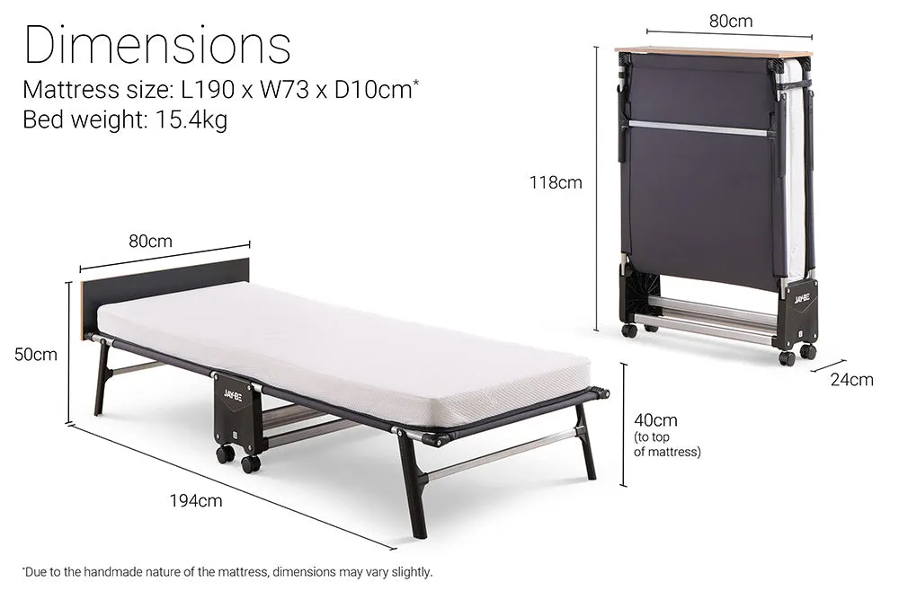Jay-Be Rollaway Folding Bed with Memory Mattress
