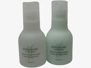 June Jacobs Green Tea Clarifying Shampoo & Conditioner Lot of 2 (1 each) 1.7oz