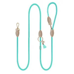 kaya adjustable shoulder leash - turquoise (7 ft)