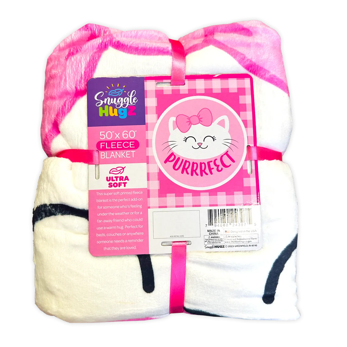 Kids Printed Blankets - 6 Pieces Per Retail Ready Display 24397