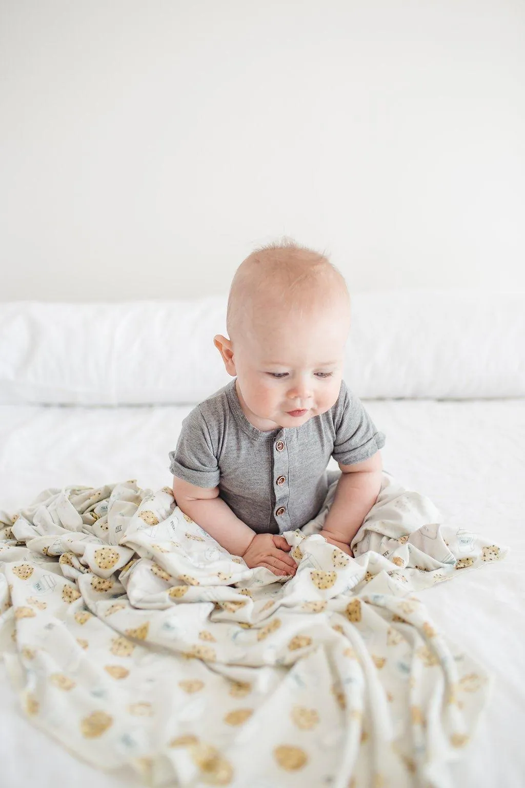 Knit Swaddle Blanket - Chip