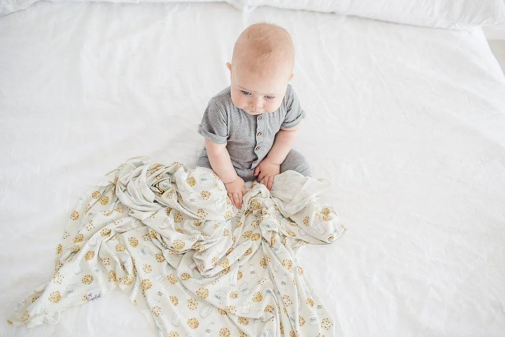 Knit Swaddle Blanket - Chip