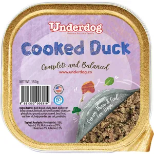 KOHE-VERSARY 8% OFF: Underdog Cooked Duck Complete & Balanced Frozen Dog Food 150g