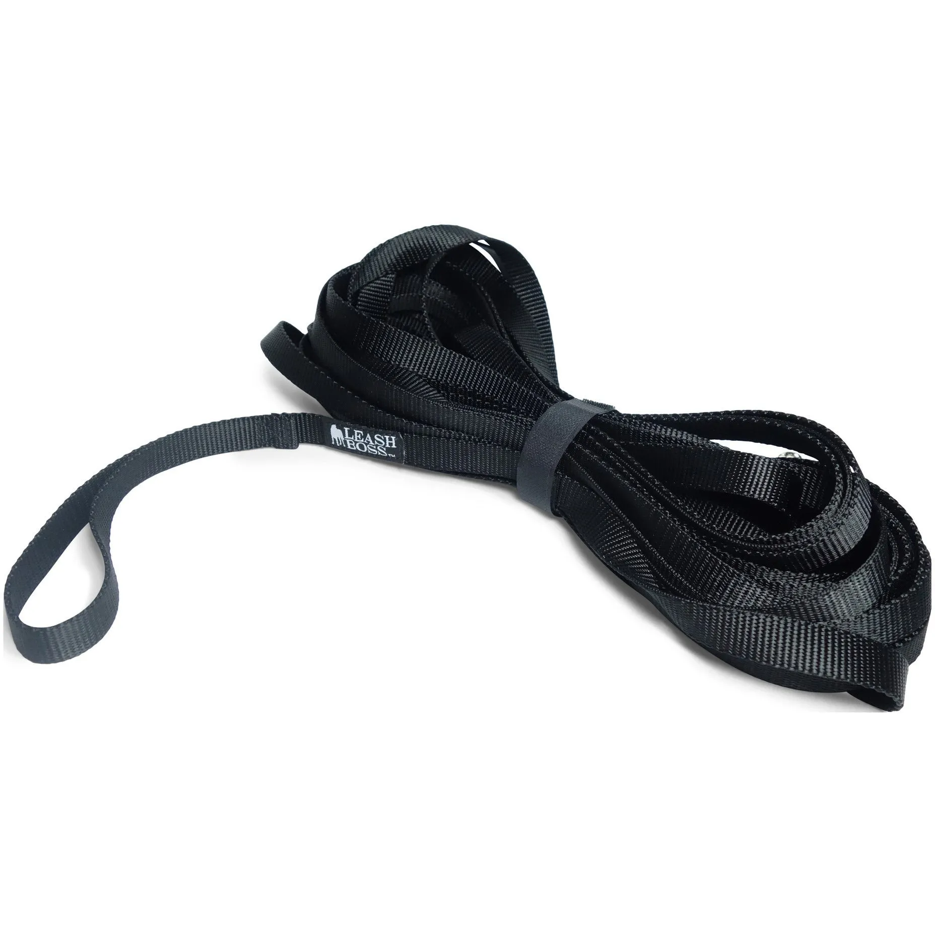 Long Trainer - 20 Foot 3/4 Inch Nylon Dog Training Leash with Storage Strap