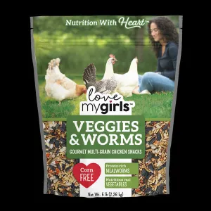 Love My Girls Veggies & Worms - 5lbs.