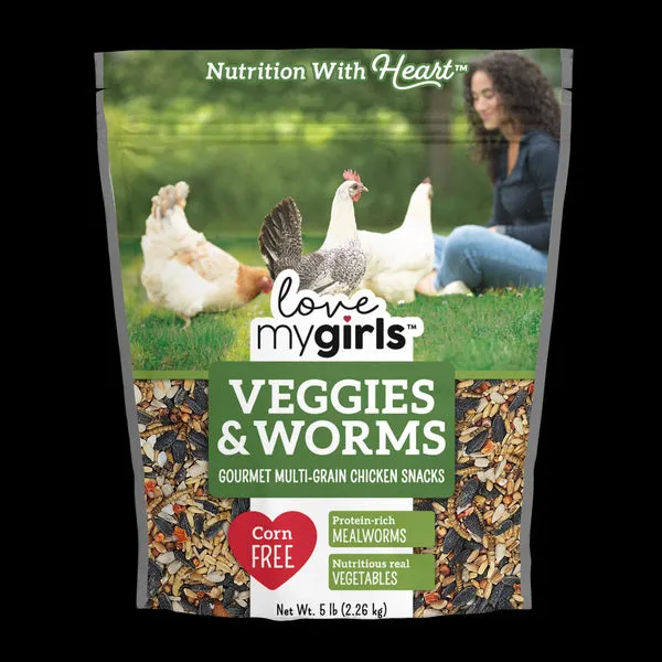 Love My Girls Veggies & Worms - 5lbs.