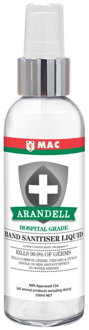 Mac Arandell Hospital Grade Hand Sanitiser 150ml