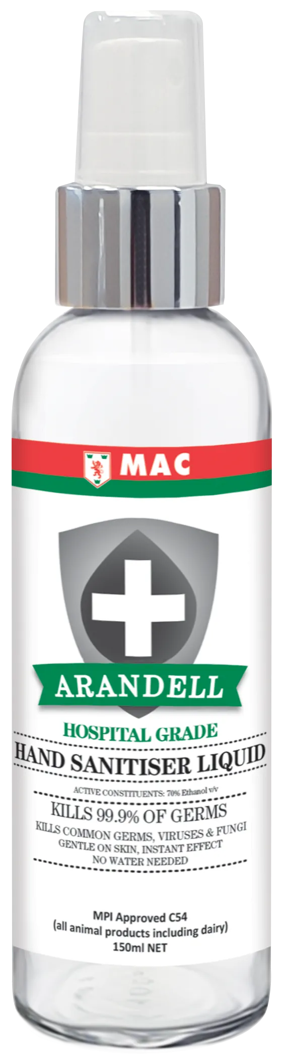 Mac Arandell Hospital Grade Hand Sanitiser 150ml