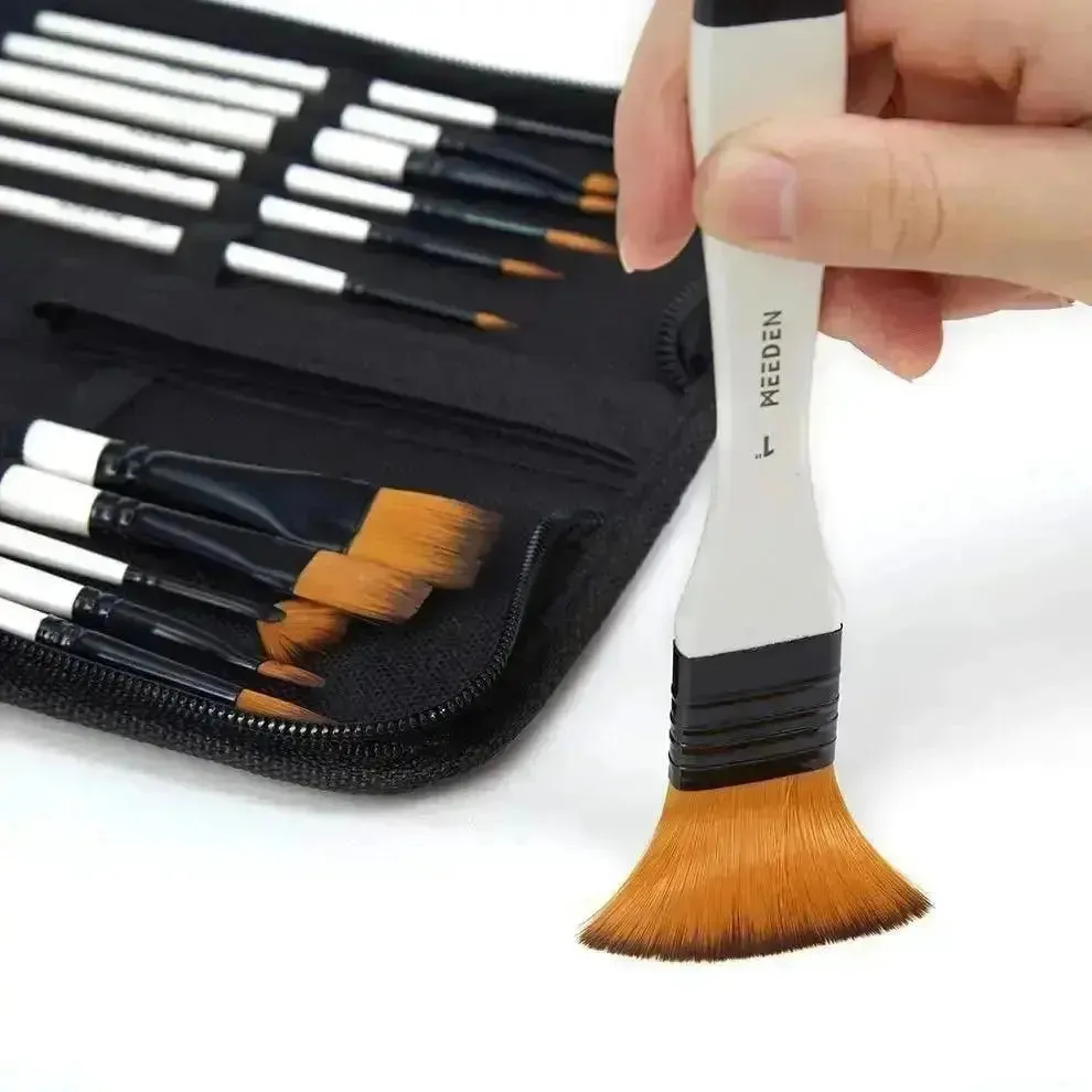 MEEDEN 12 Pcs Acrylic Paint Brushes Set