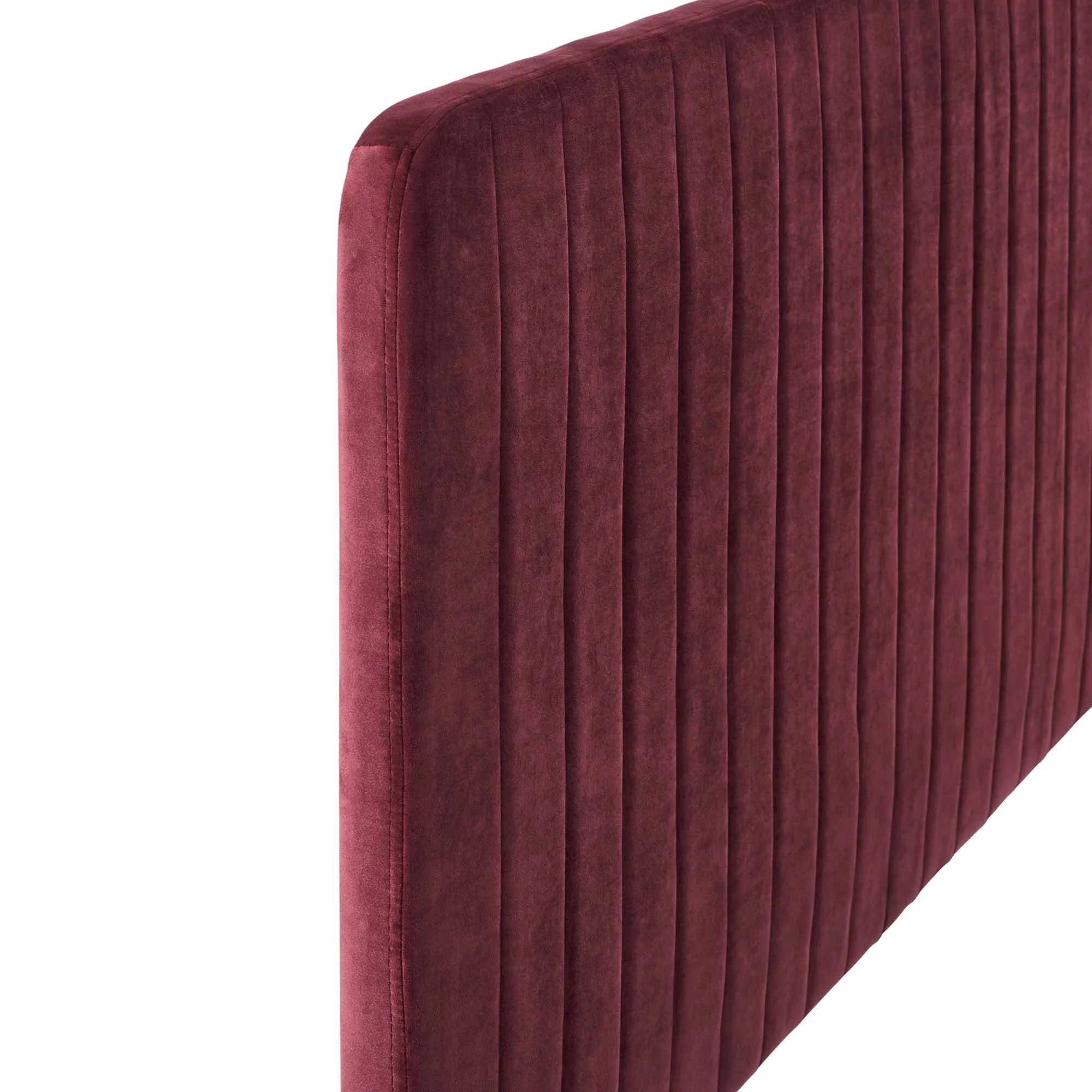 Milenna Channel Tufted Performance Velvet Headboard by Modway
