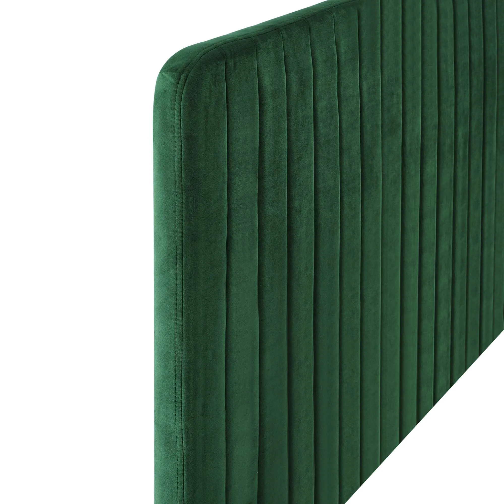 Milenna Channel Tufted Performance Velvet Headboard by Modway