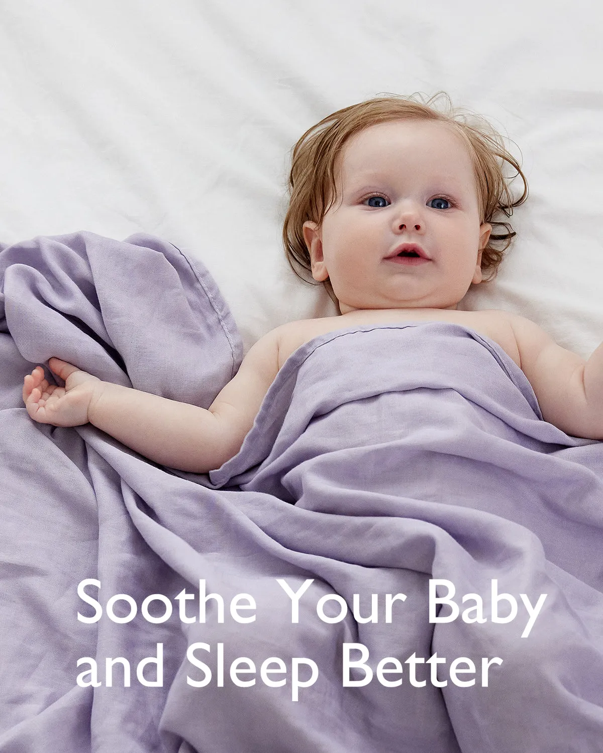 Momcozy Softness Swaddle Blankets -  Purple Flower (2 Pack)