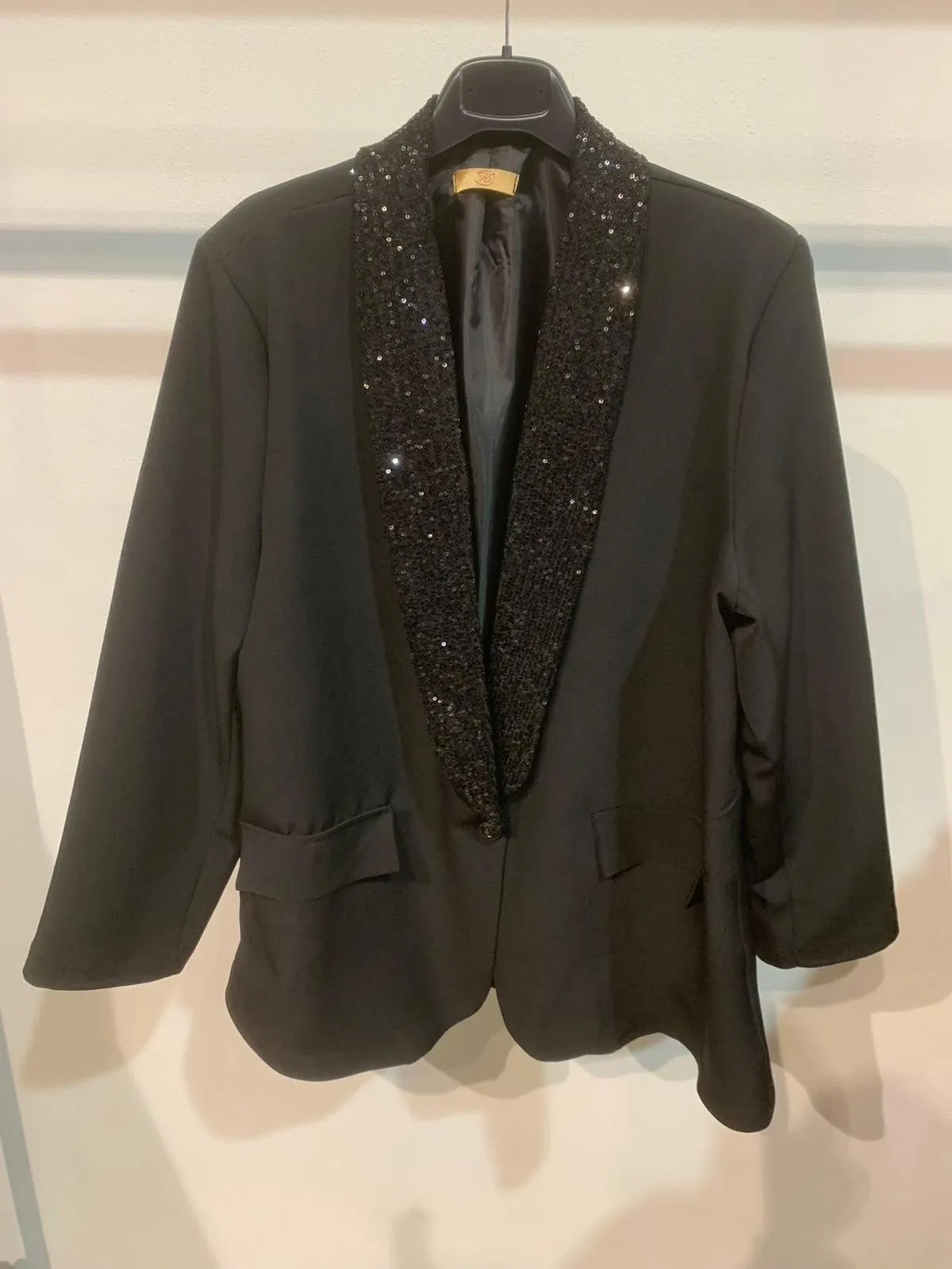 Nadine Plus Size single Breast with sequin collars