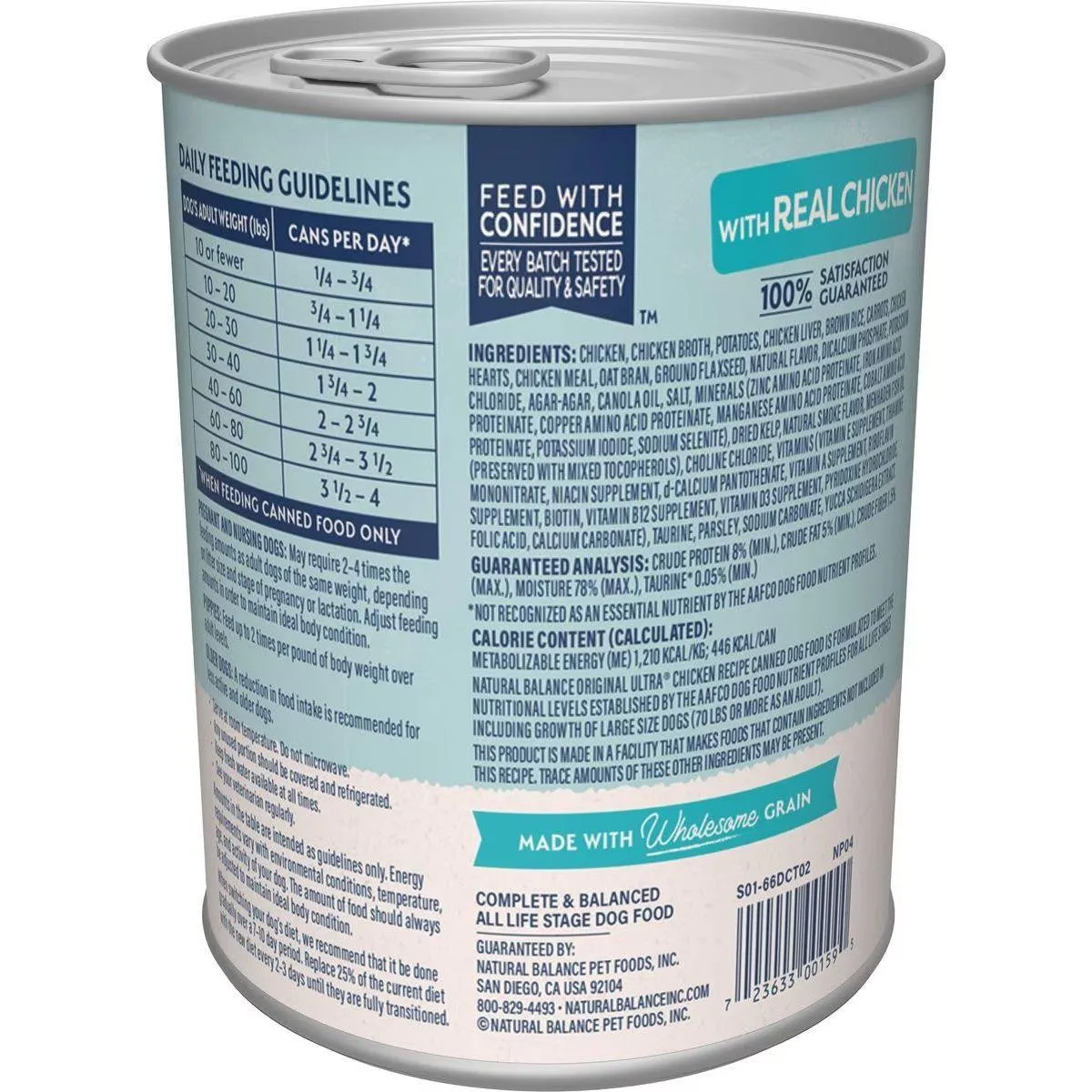 Natural Balance Original Ultra Chicken Recipe Wet Dog Food