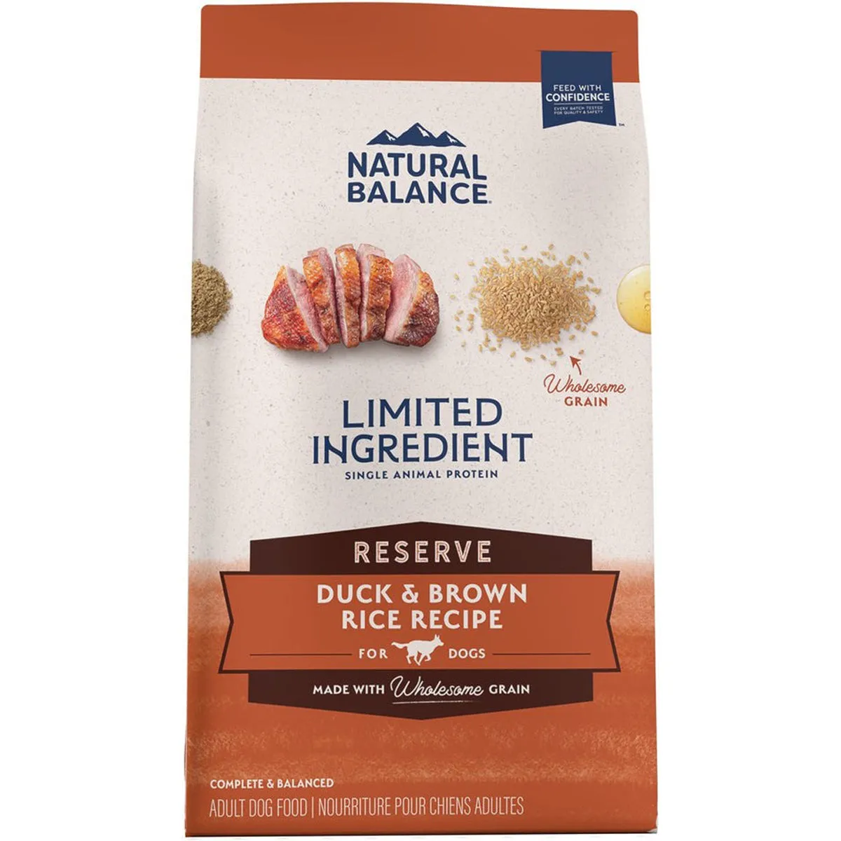 Natural Balance Reserve Duck Brown Rice Recipe Dog Food 22lb