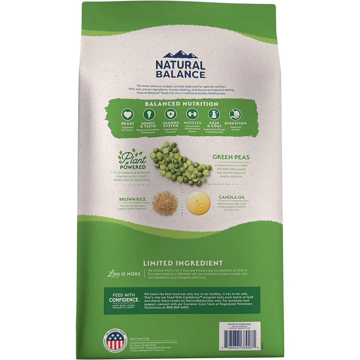 Natural Balance Vegetarian Dry Dog Food 12lb