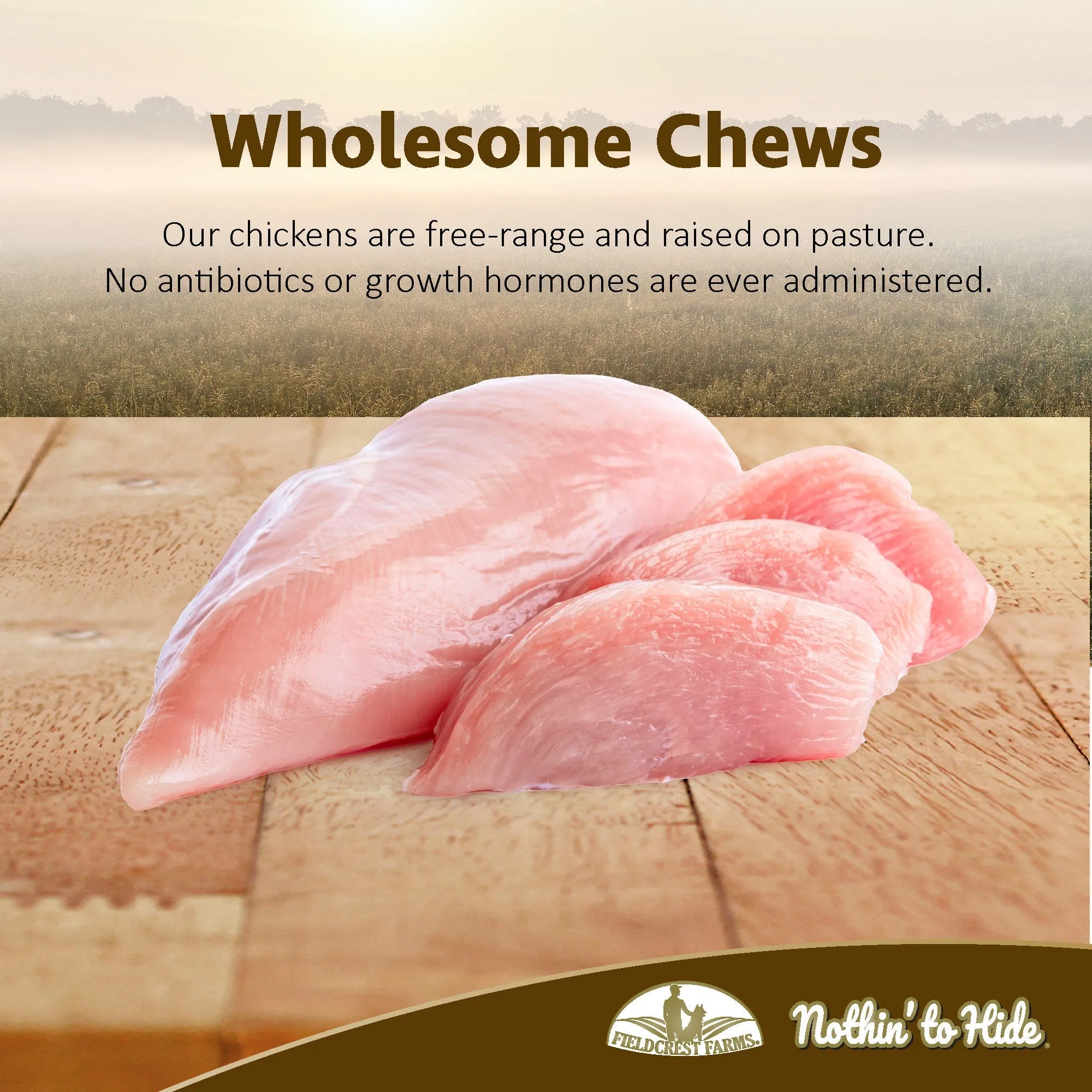 Nothin to Hide Chicken Twist Stix Small Dog Treats 10 Pack