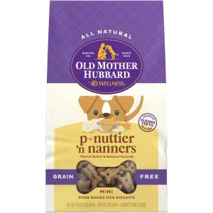 Old Mother Hubbard Classic P-Nuttier 'N Nanners Grain Free Mini Oven-Baked Biscuits Dog Treats