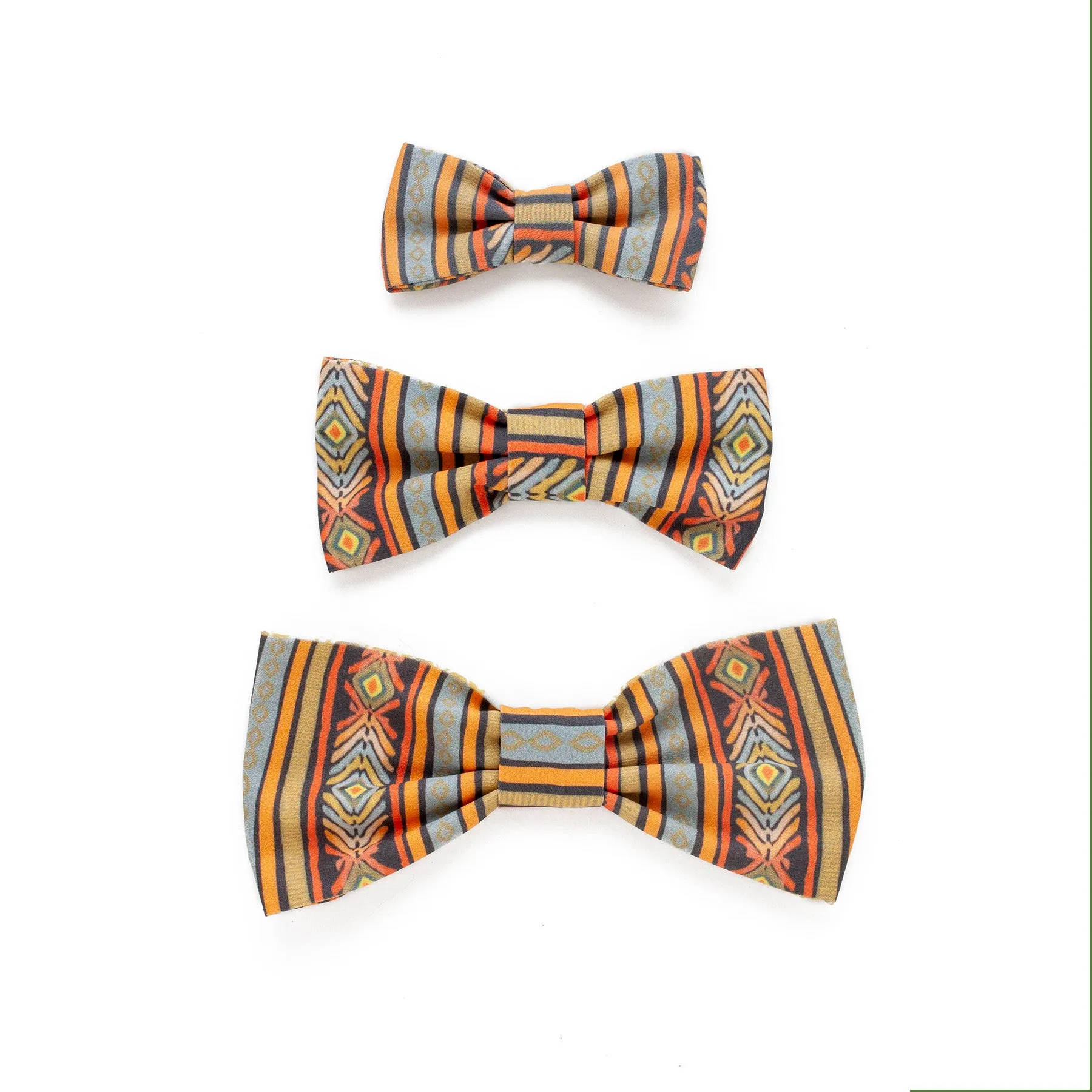 Organic Cotton Bow Tie with Diamond Print