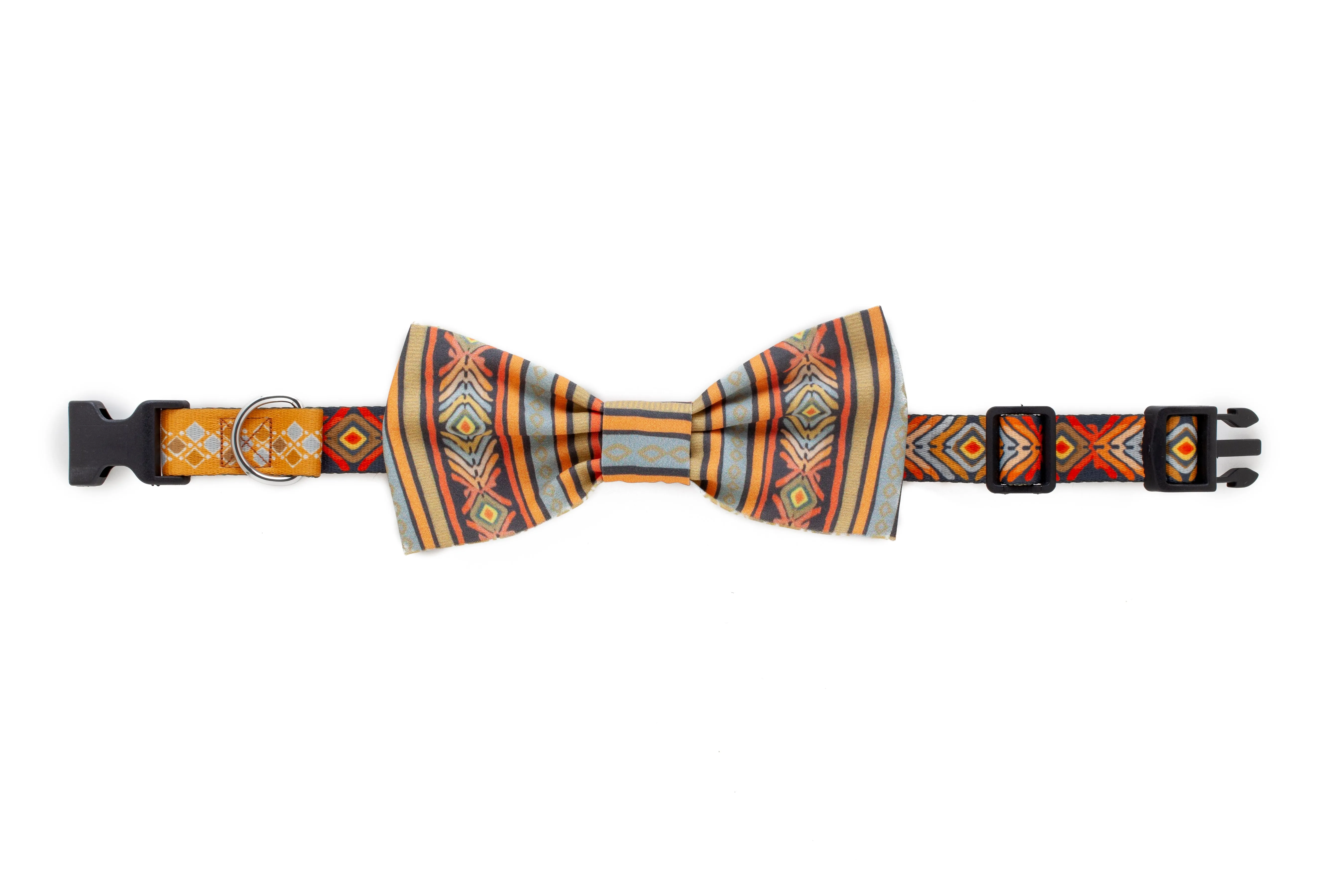 Organic Cotton Bow Tie with Diamond Print