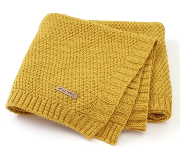 Organic Cotton Swaddle: Soft, Knitted by Plushy Planet