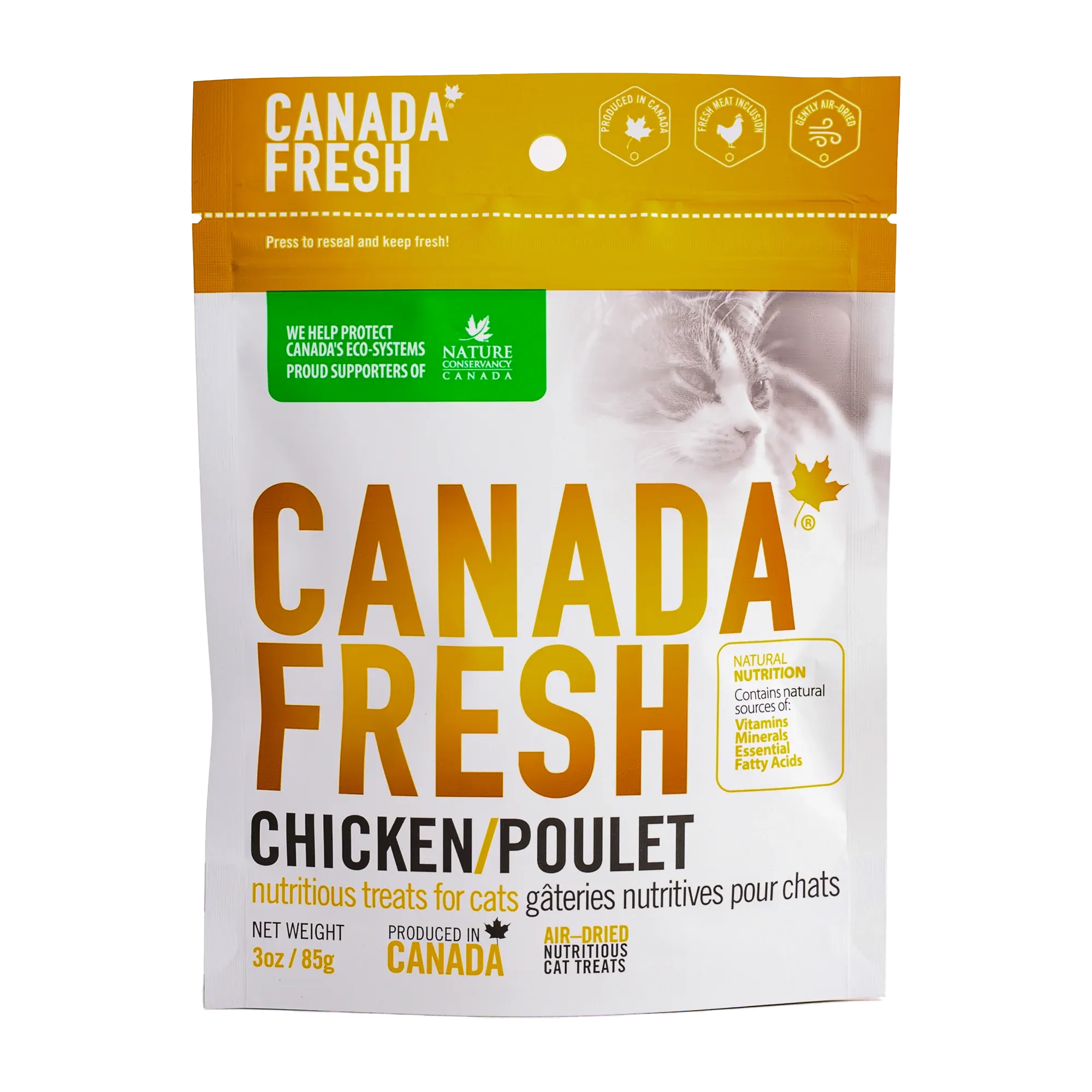 PetKind® Canada Fresh™ Chicken Air-Dried Nutritious Cat Treats 3oz