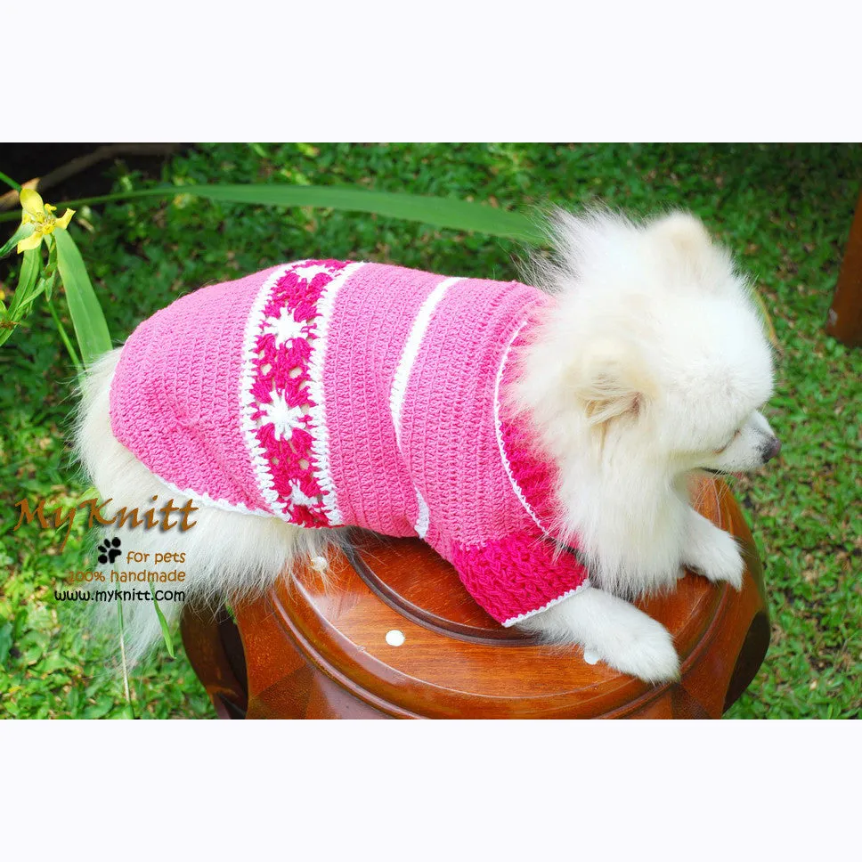 Pink Flower Dog Clothes DK841