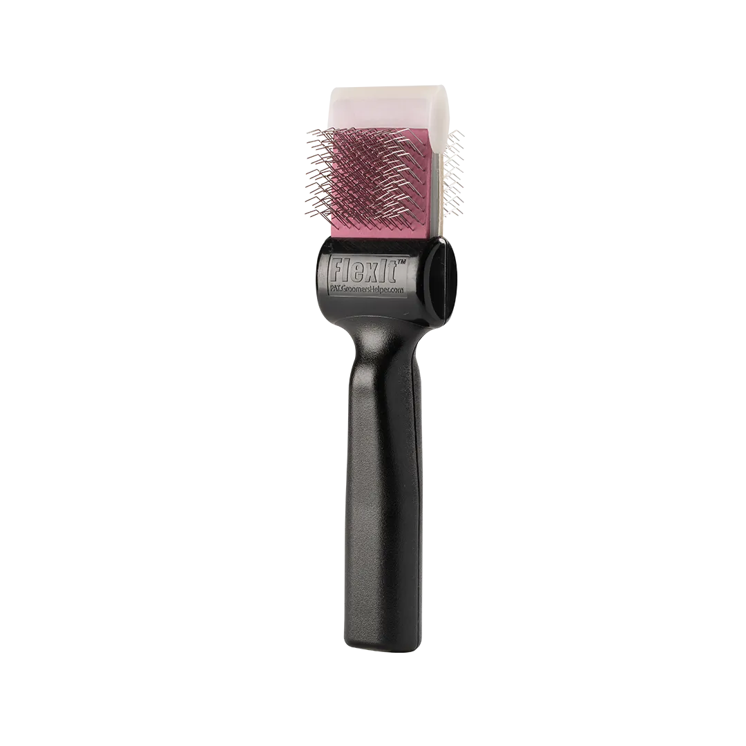 Purple/Silver Firm Flex Finishing Undercoating Combo Single Brush by FlexIt