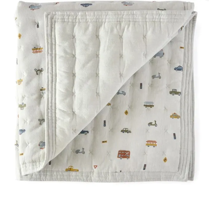 QUILTED CHAMBRAY BLANKET