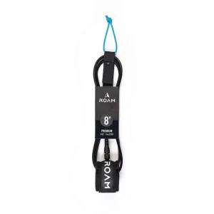 ROAM Surfboard Leash Premium 8'0 - Schwarz