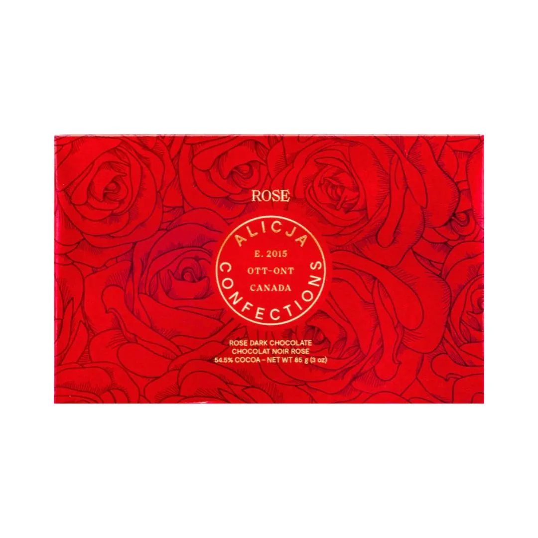 Rose Vegan Dark Chocolate Bar