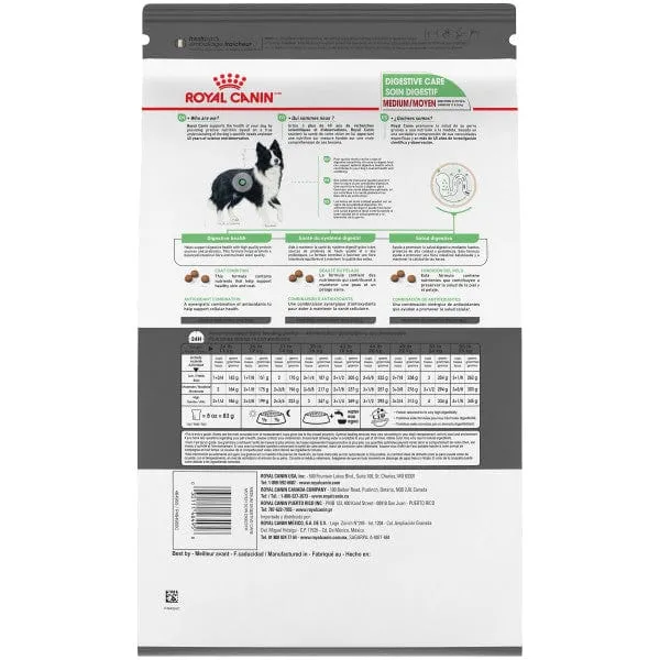 Royal Canin Medium Adult Digestive Care Dry Dog Food, 30lb