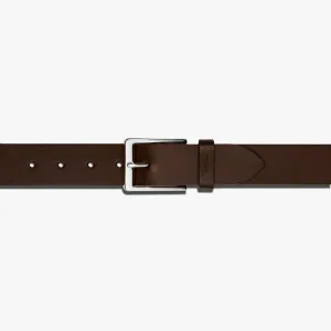 Shinola Lighting Bolt Keeper Belt - Deep Brown