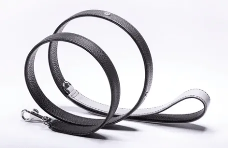 Strapets Signature Leash - Black Leather