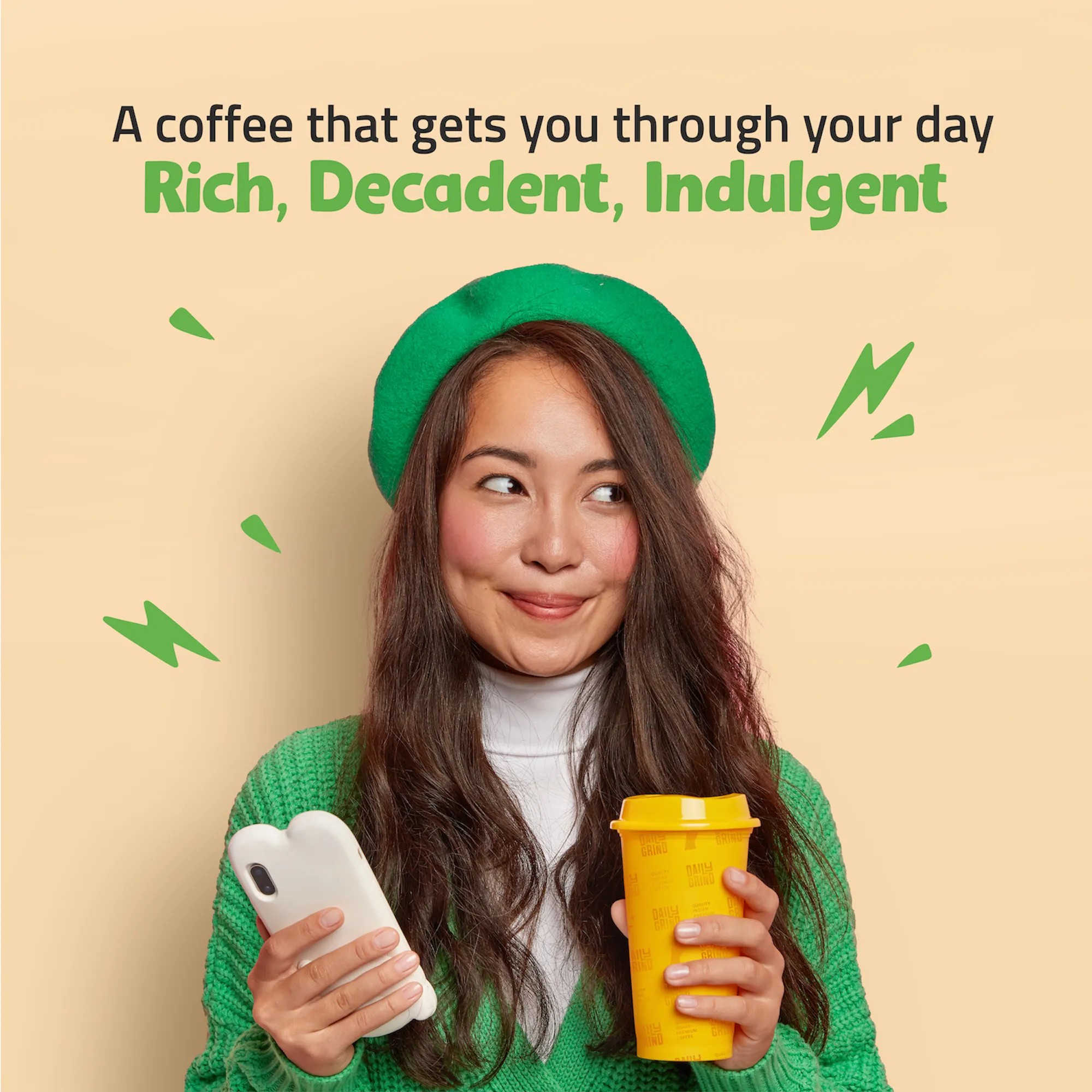 The Hustle Dope Hazelnut Instant Coffee - 50 Grams