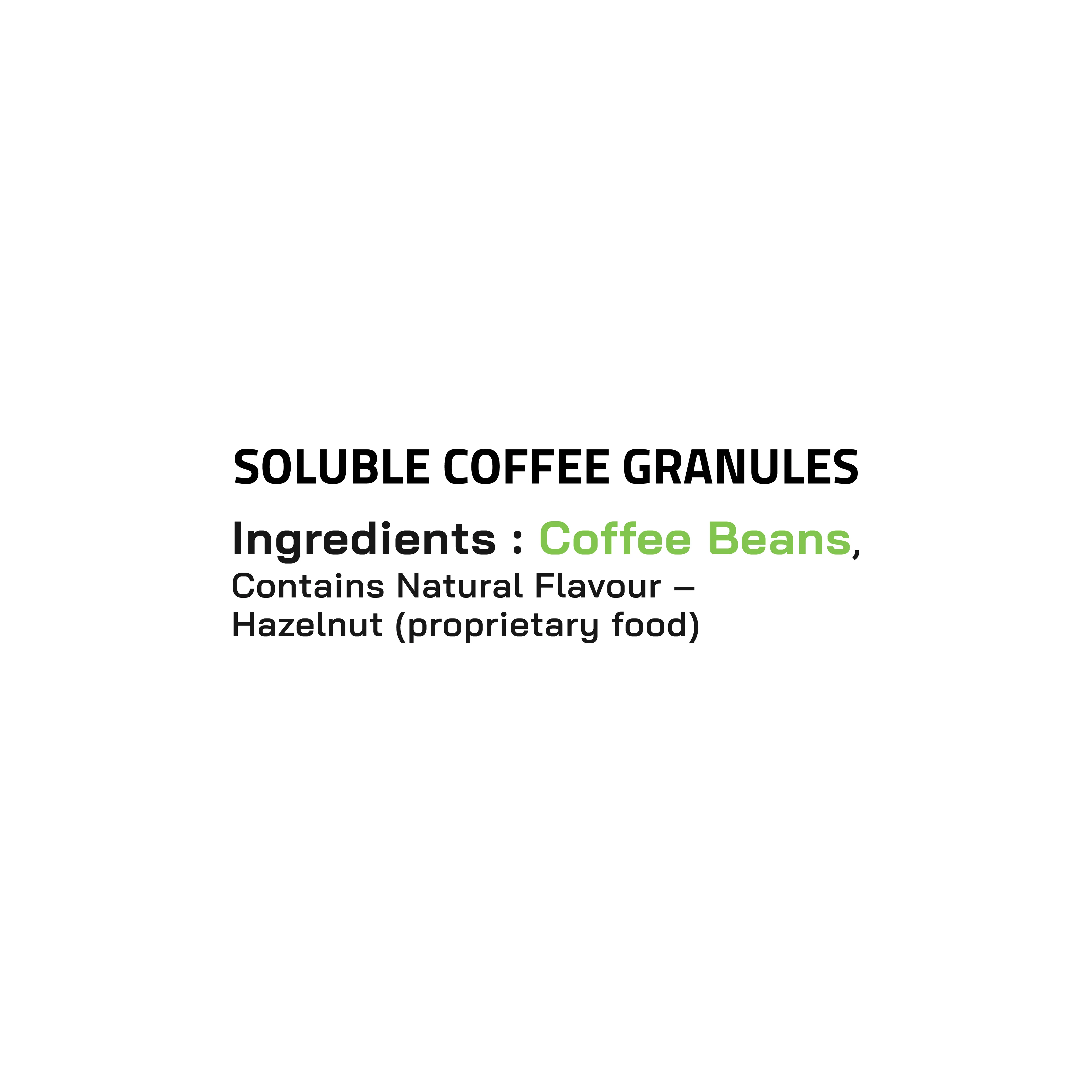 The Hustle Dope Hazelnut Instant Coffee - 50 Grams
